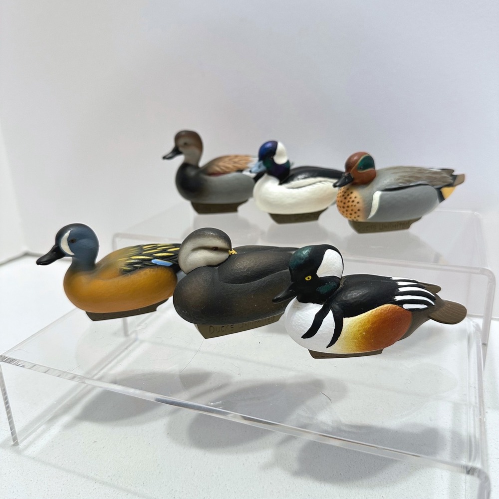 Ducks Unlimited Jett Brunet Miniature Duck Decoy Collection Lot of 6 2001-2015